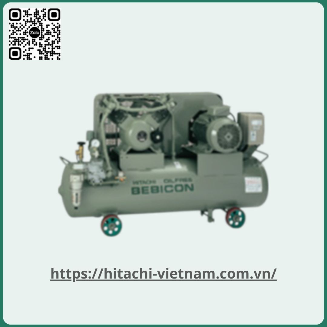 OBB-7.5G5A MÁY NÉN KHÍ PISTON BOOSTER TĂNG ÁP HITACHI, LOẠI KHÔNG CÁCH ÂM 7.5KW